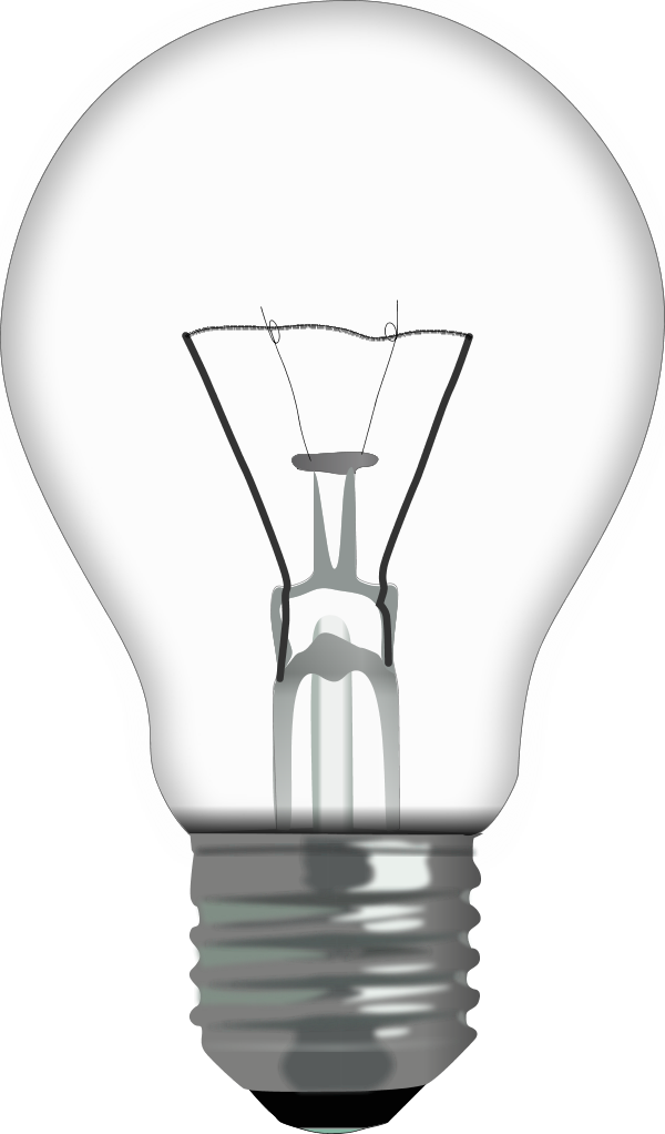 Illuminated Incandescent Bulb PNG Image