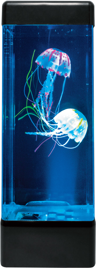 Illuminated Jellyfishin Tank.jpg PNG Image