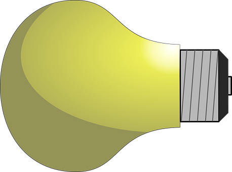 Illuminated Lightbulb Graphic PNG Image