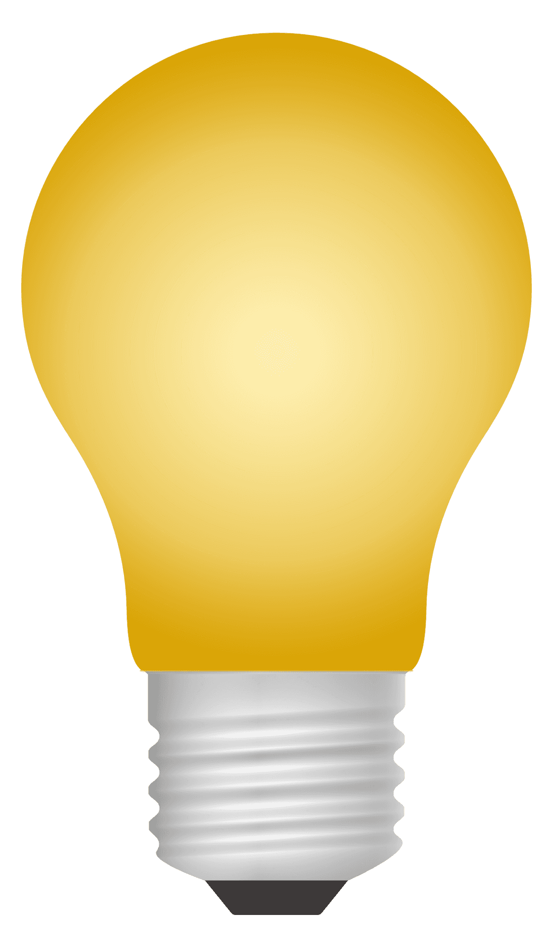 Illuminated Lightbulb Graphic PNG Image