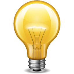 Illuminated Lightbulb Graphic PNG Image