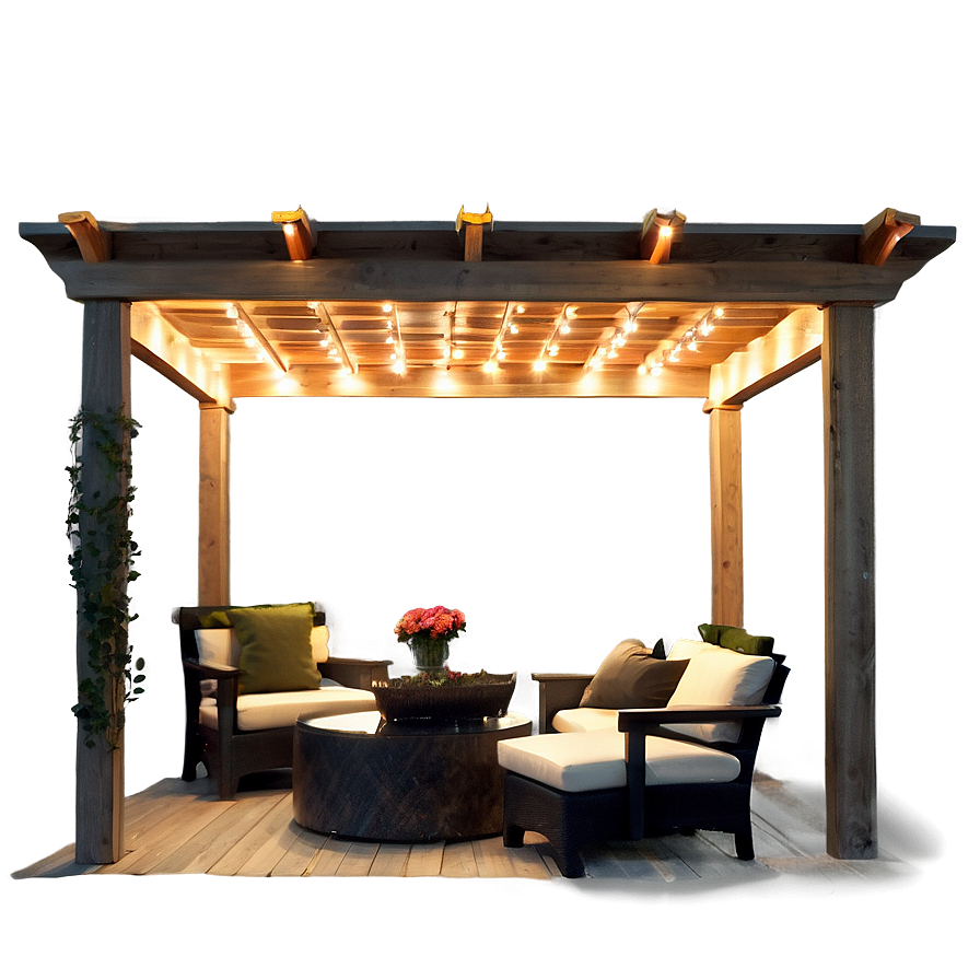 Illuminated Pergola Png Ktp PNG Image