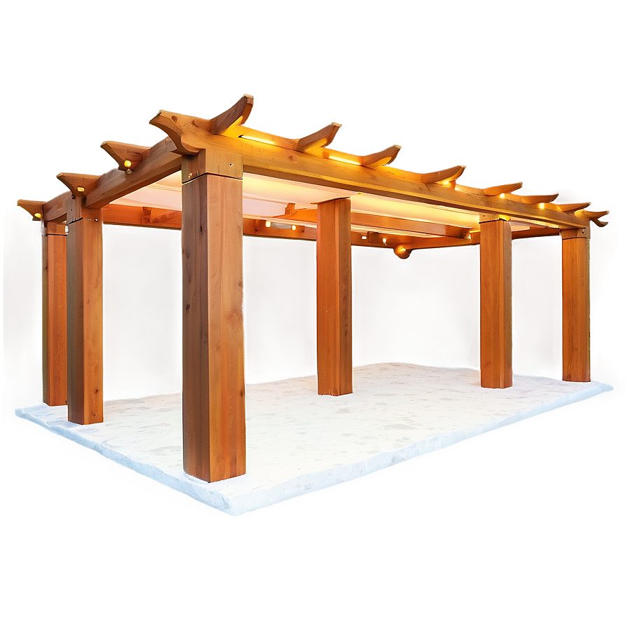 Illuminated Pergola Png Qai27 PNG Image