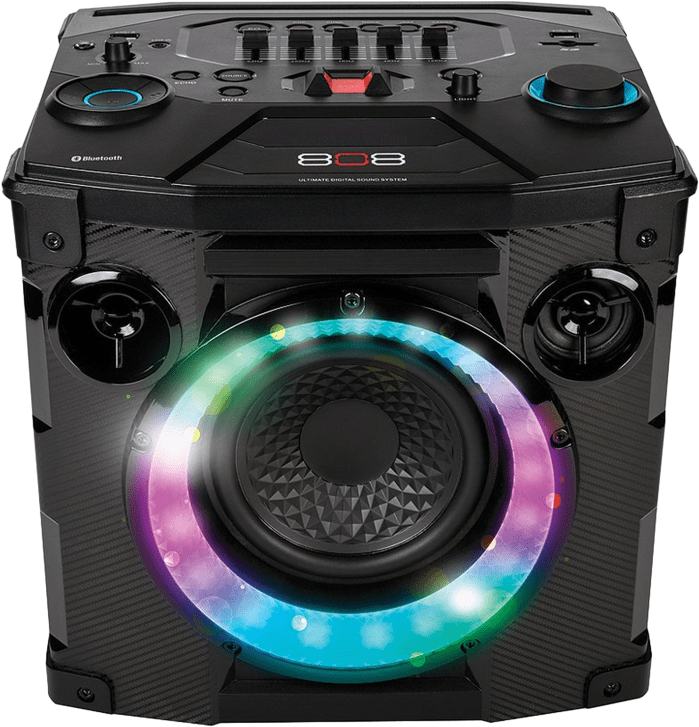 Illuminated Portable Speaker System PNG Image