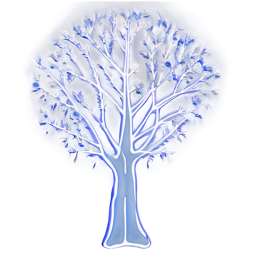 Illuminated Tree Outline Png 06262024 PNG Image