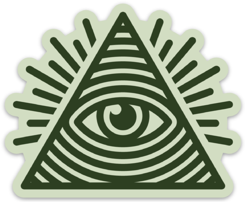 Illuminati Eyein Pyramid Graphic PNG Image