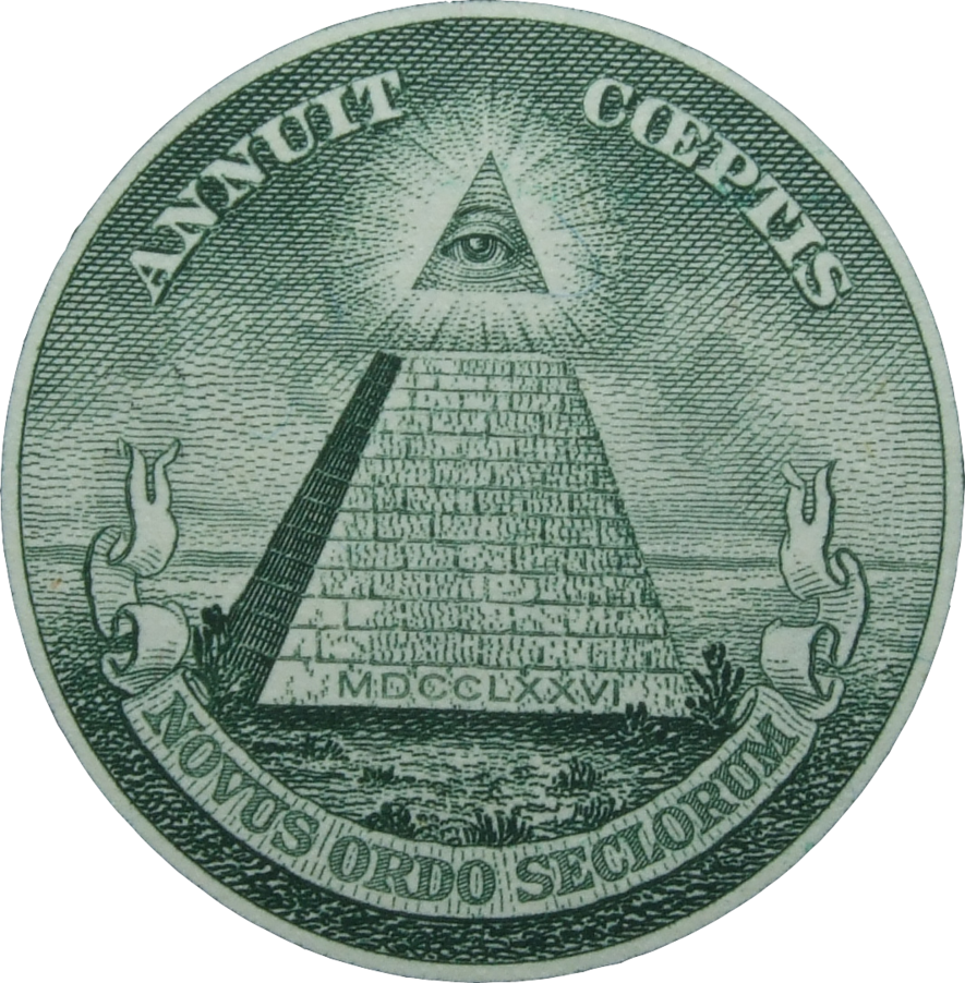 Illuminati Pyramid Eye Seal PNG Image