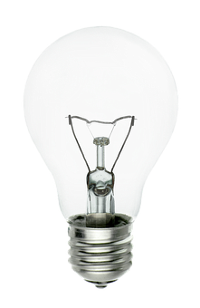 Illumination In Darkness Light Bulb PNG Image