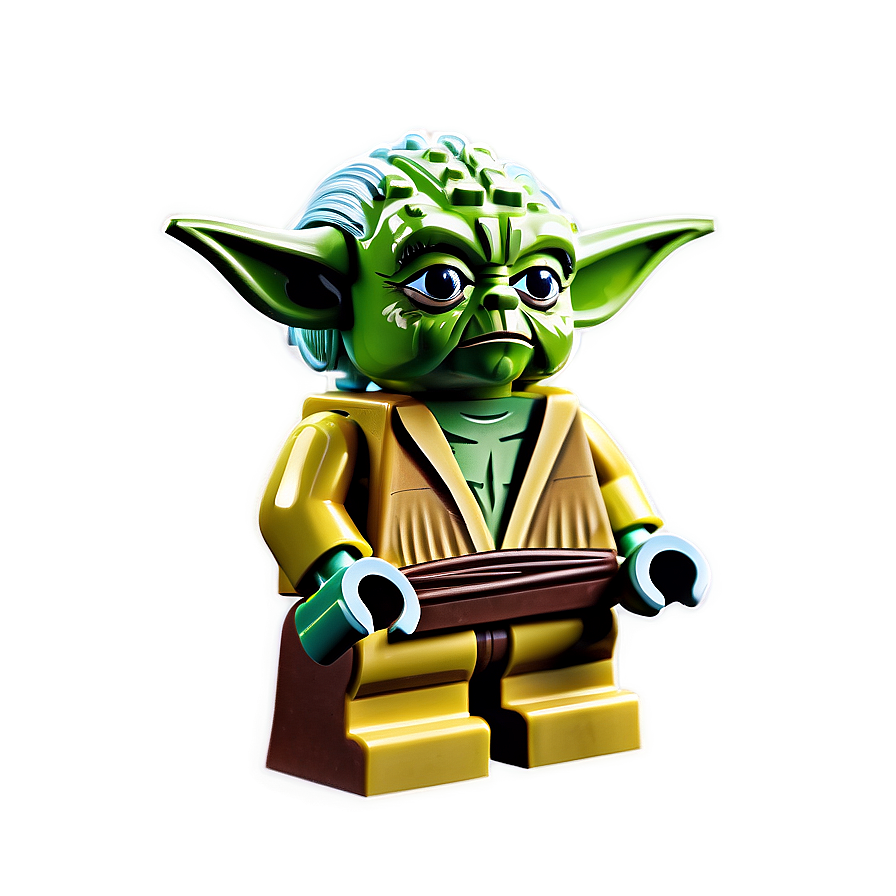 Illustrated Lego Yoda Guide Png Kpg PNG Image