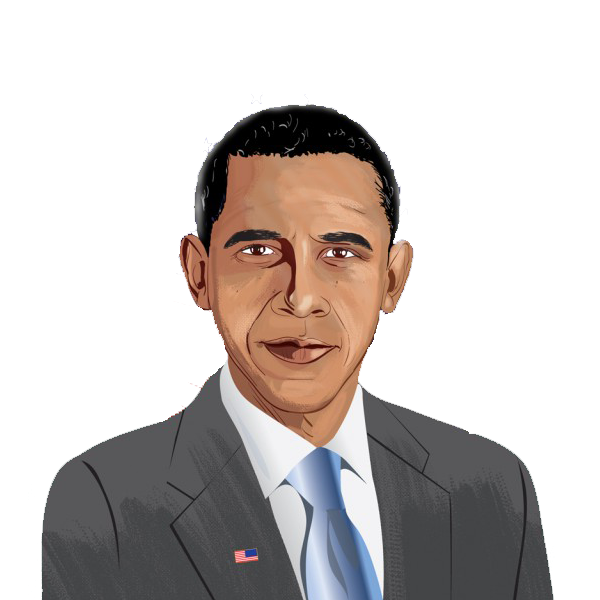 Illustrated Portraitofa Statesman PNG Image