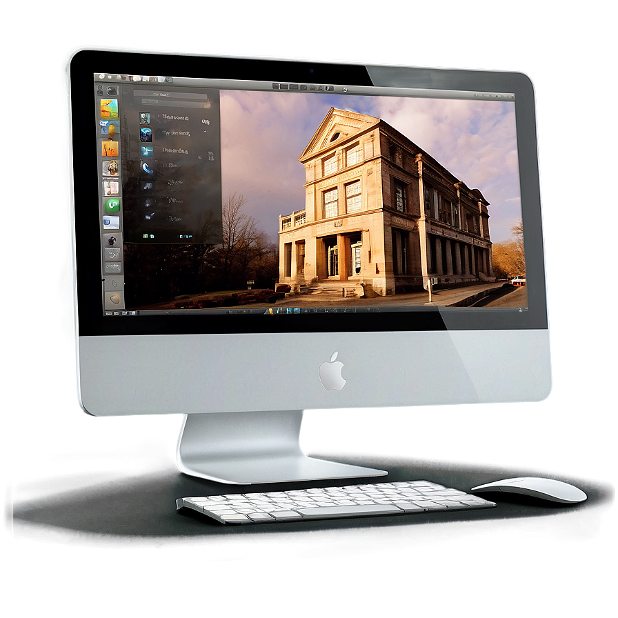 Imac In Public Library Png 05252024 PNG Image