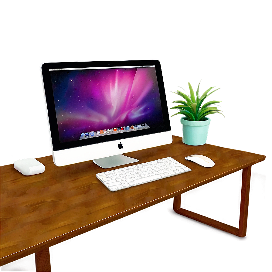 Imac On Desk Png 23 PNG Image