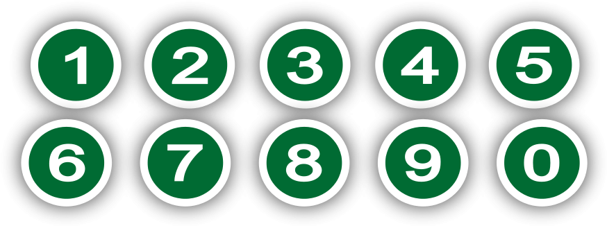 Images Of Numbers Clipart Clipart - Numbers In Circles Png, Transparent Png PNG Image