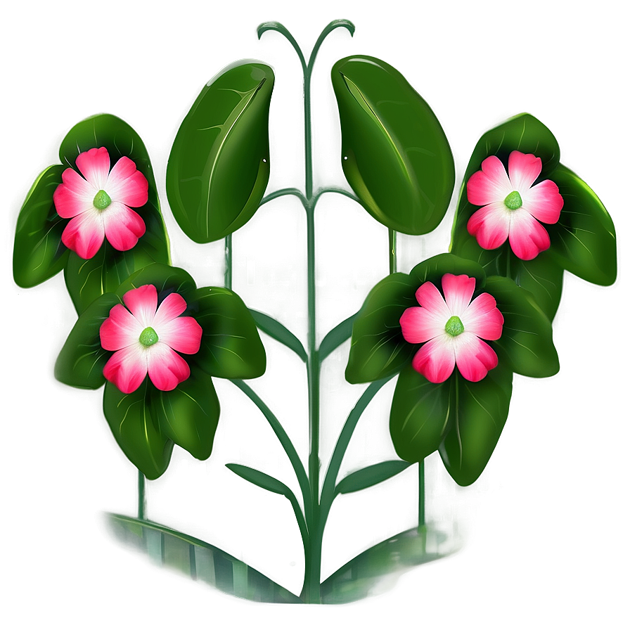 Impatiens Flower Sketch Png Rgg PNG Image