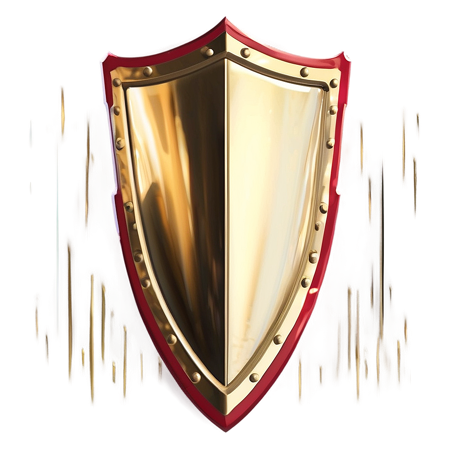 Impenetrable Gold Shield Png 80 PNG Image