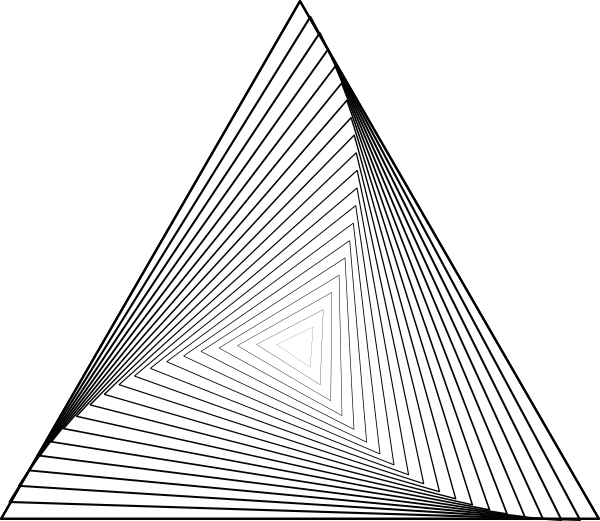 Impossible Triangle Illusion PNG Image