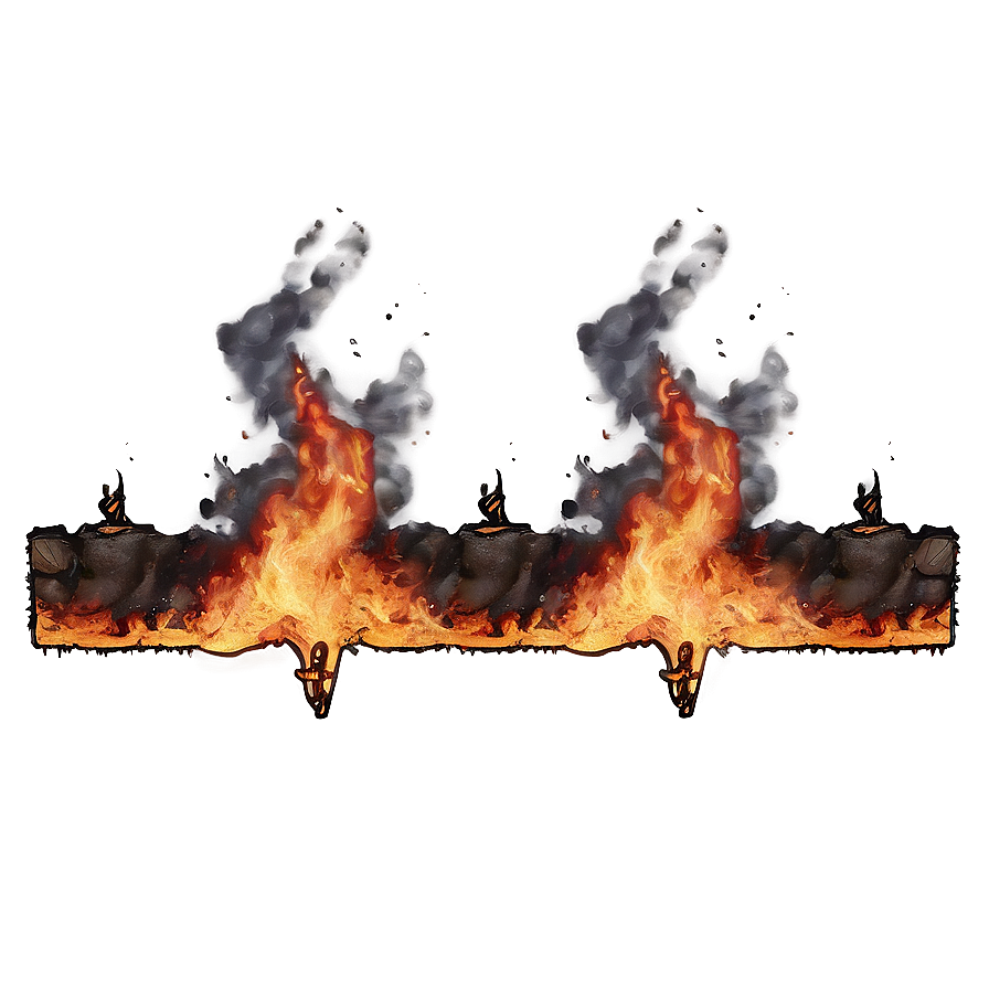 Incendiary Border Png Emh PNG Image