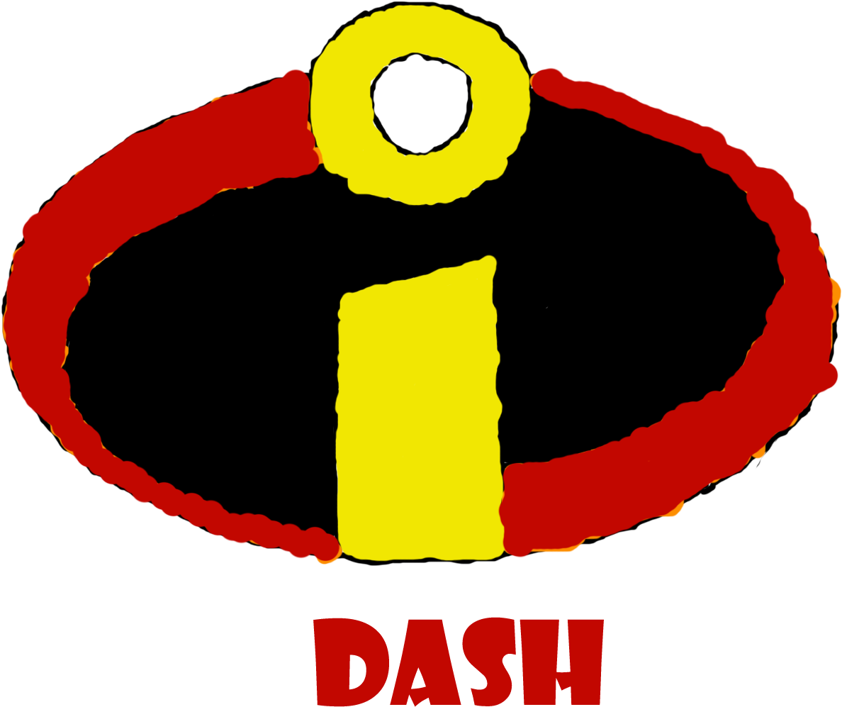 Incredibles Dash Logo Artwork PNG Image