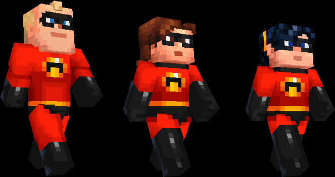 Incredibles_ Minecraft_ Skins PNG Image