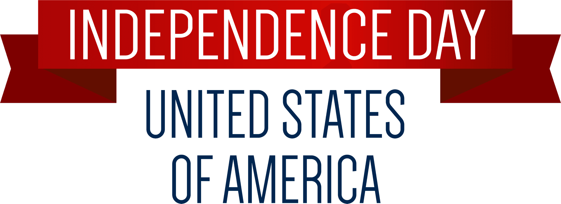 Independence Day U S A Banner PNG Image