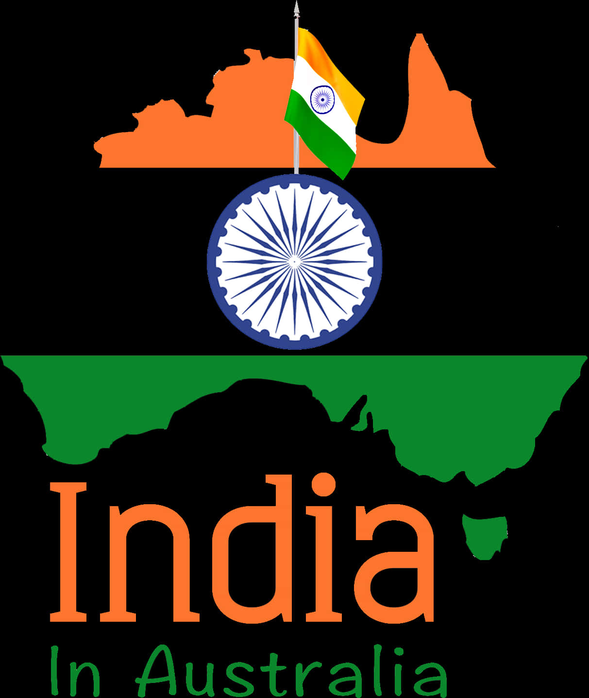 India Flag Representation Australia PNG Image