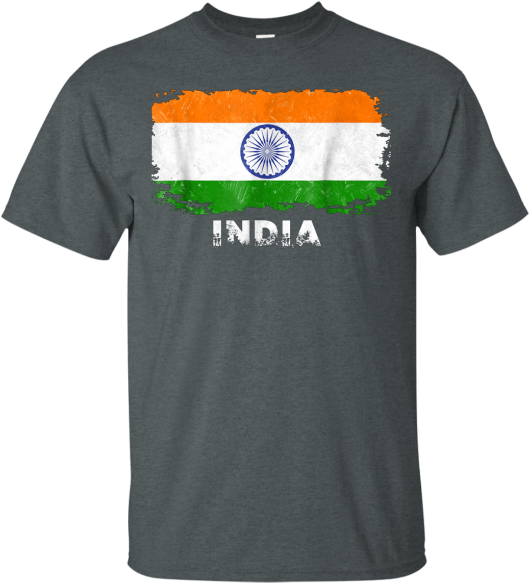 India Flag T Shirt Design PNG Image