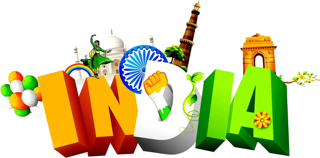 India Independence Day Celebration Graphic PNG Image