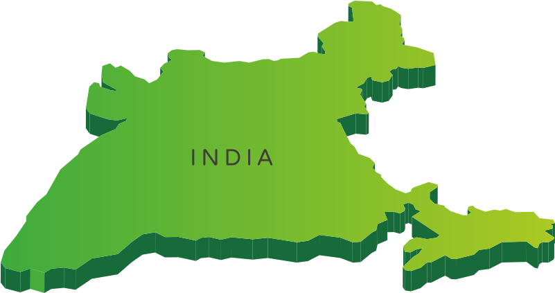 India_ Map_ Simplified_ Graphic PNG Image