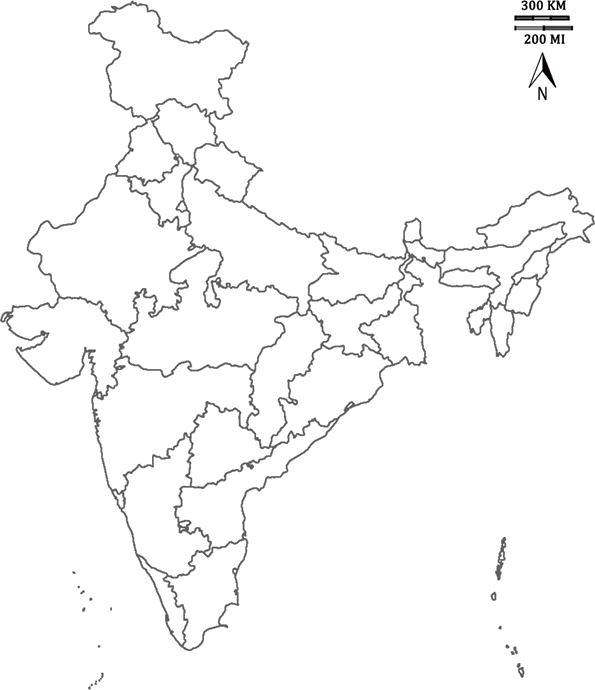 India_ Outline_ Map_ Vector PNG Image