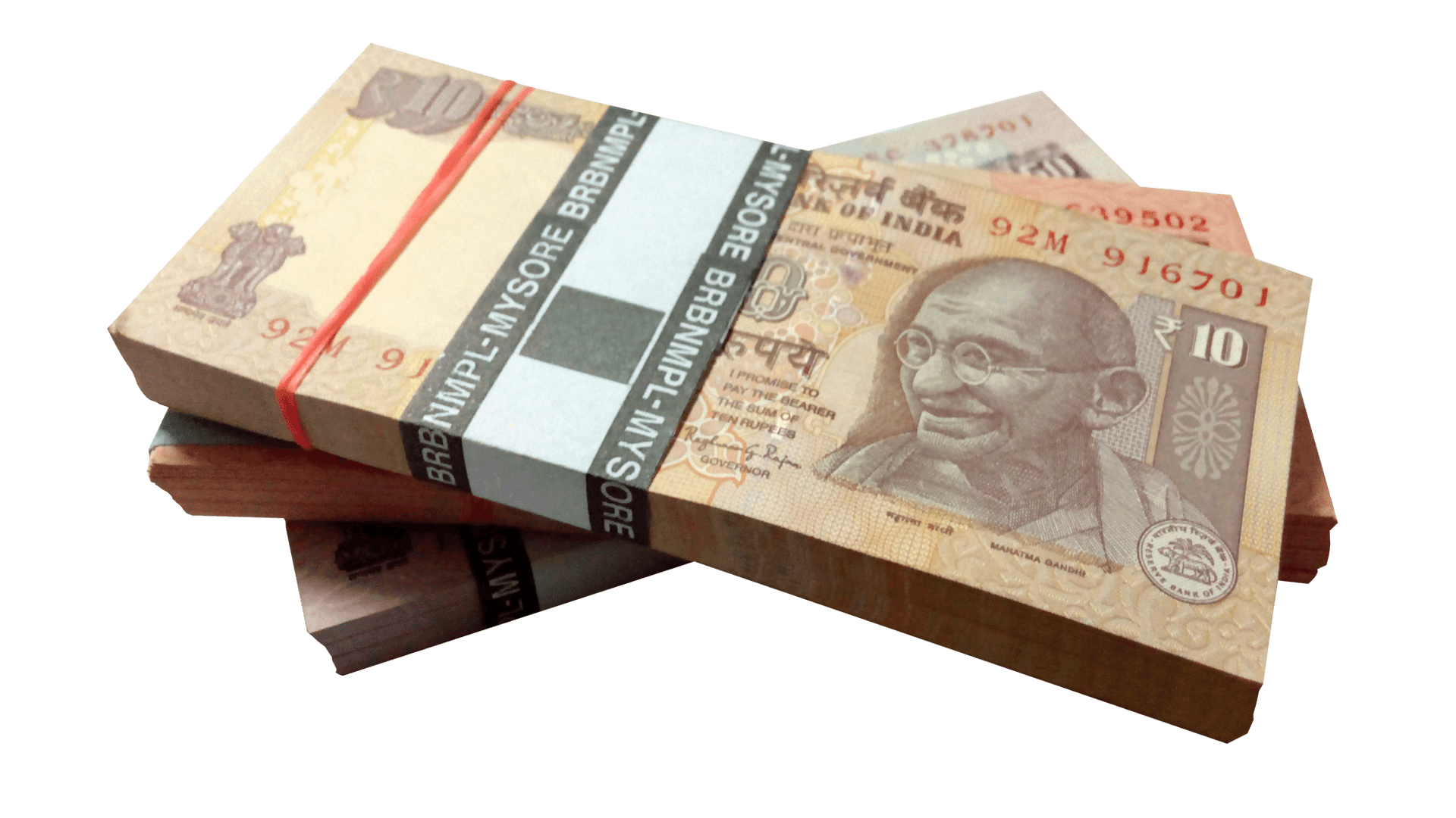 Indian Currency Notes Stacked PNG Image