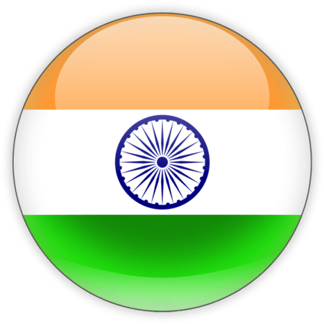 Indian Flag Button Design PNG Image