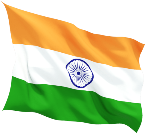 Indian Flag Waving Republic Day PNG Image