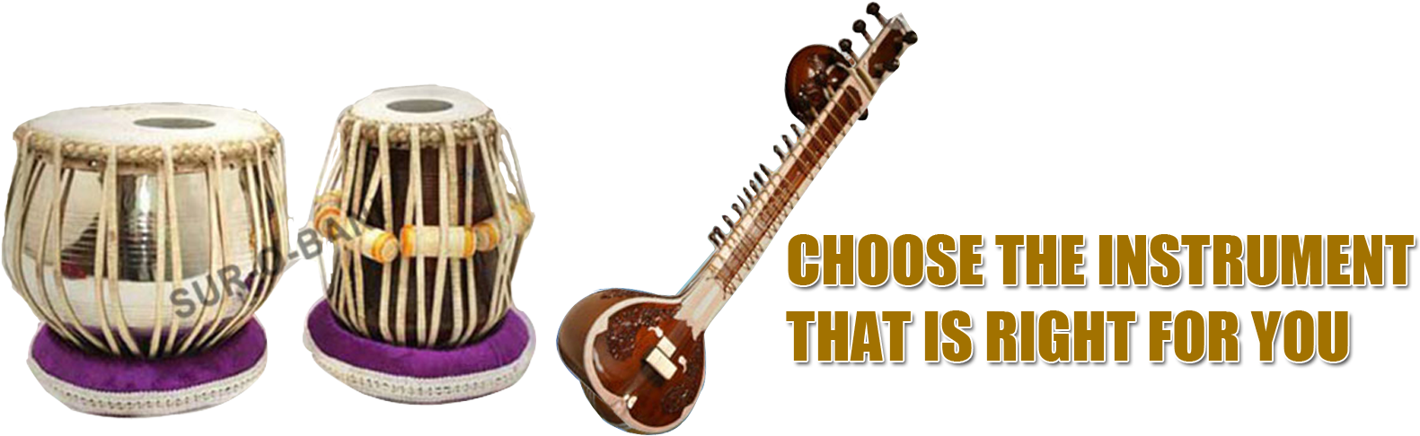 Indian_ Musical_ Instruments_ Selection PNG Image