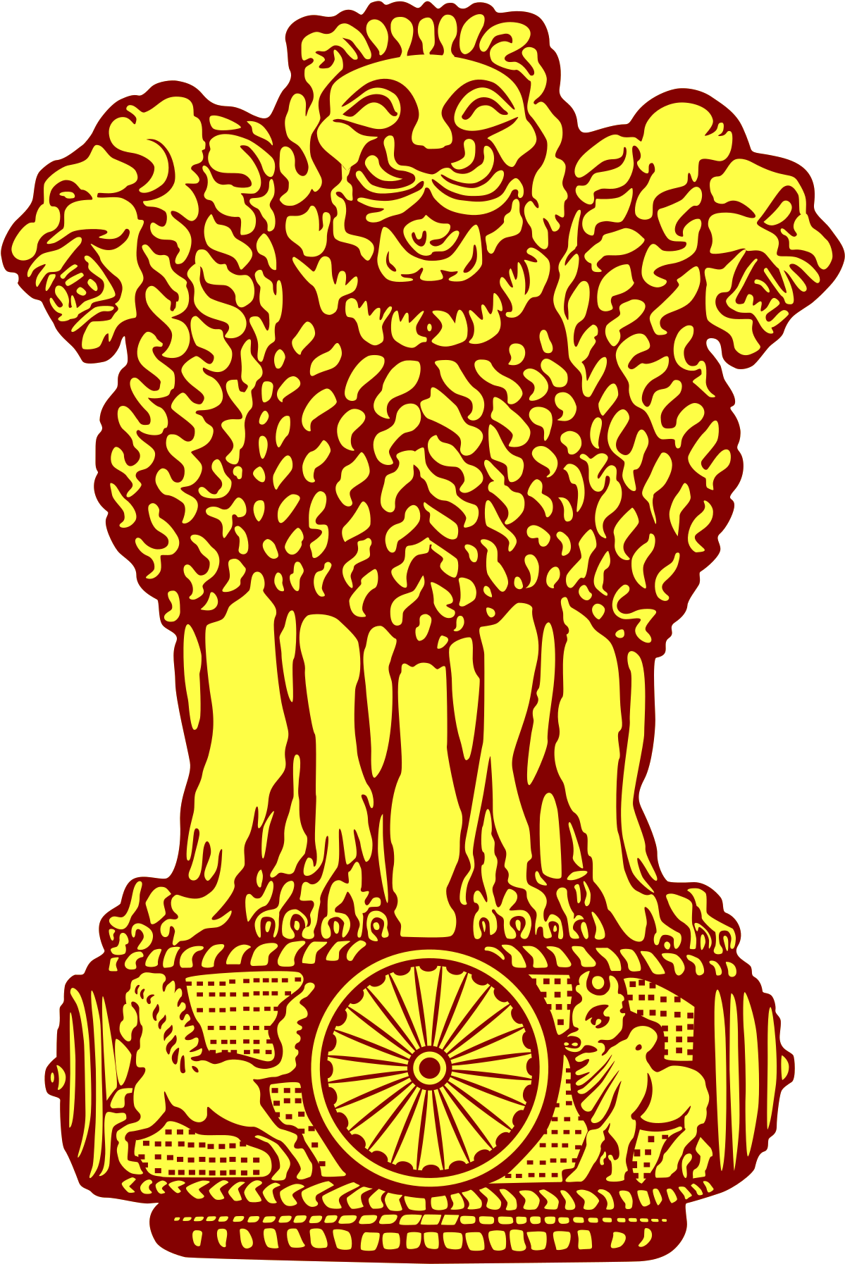 Indian National Emblem Illustration PNG Image