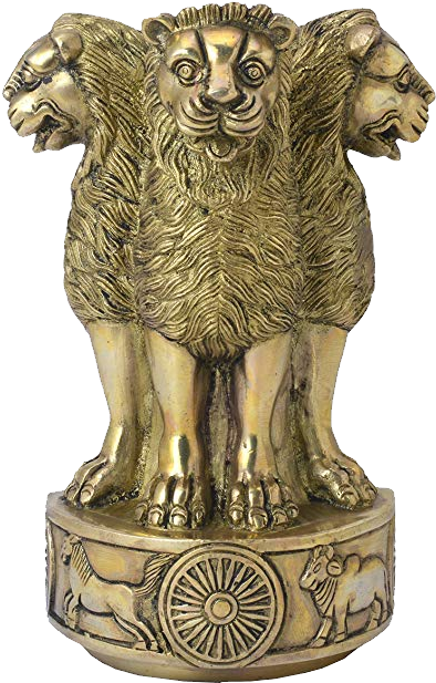 Indian National Emblem Sarnath Lion Capital PNG Image