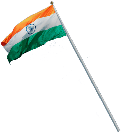 Indian National Flag Waving PNG Image