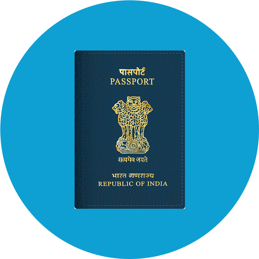 Indian Passport Cover PNG Image