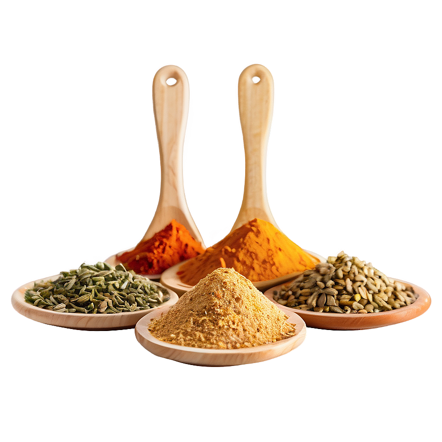 Indian Spices Assortment Png Jee PNG Image