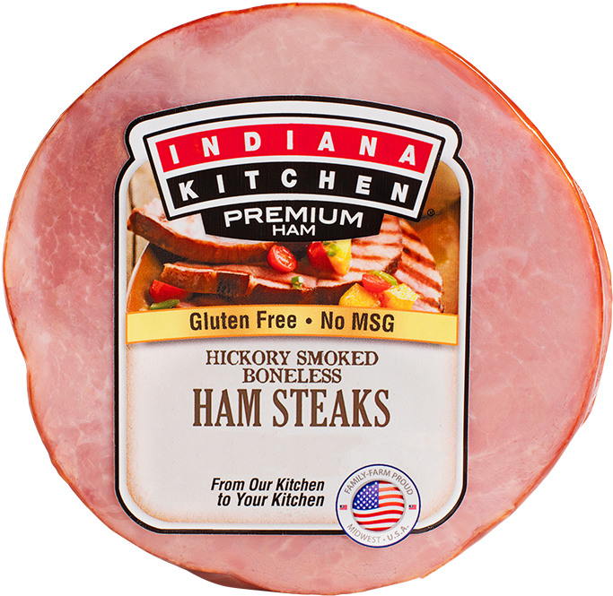 Indiana Kitchen Premium Ham Steaks PNG Image