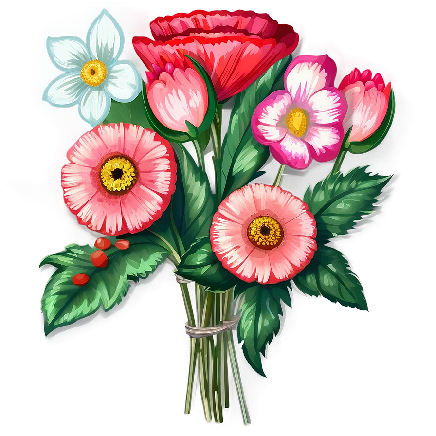 Indie Flower Bouquet Clipart Png 87 PNG Image