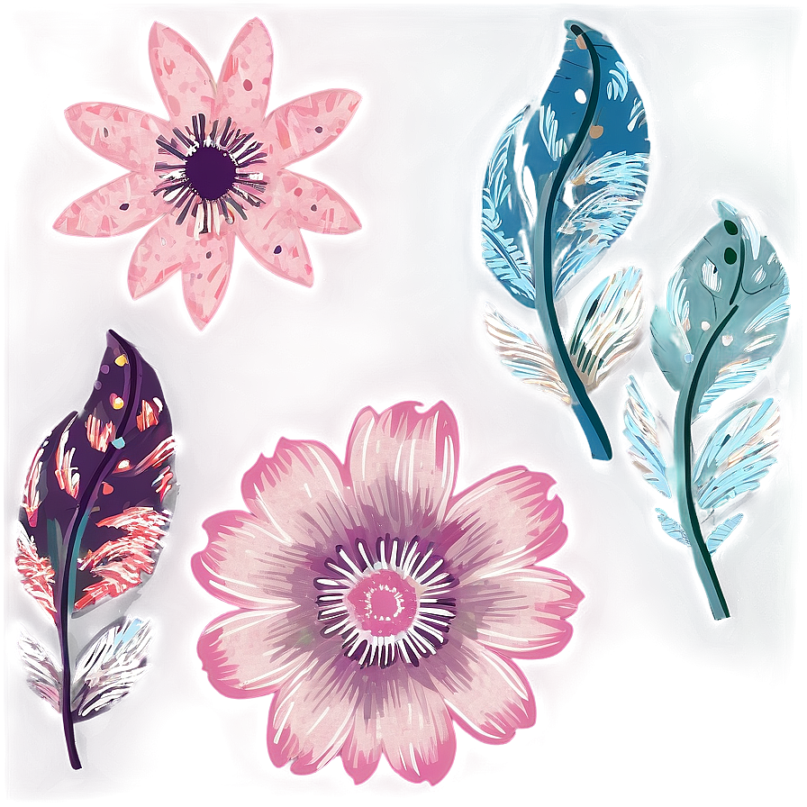 Indie Flower Fabric Texture Png 78 PNG Image