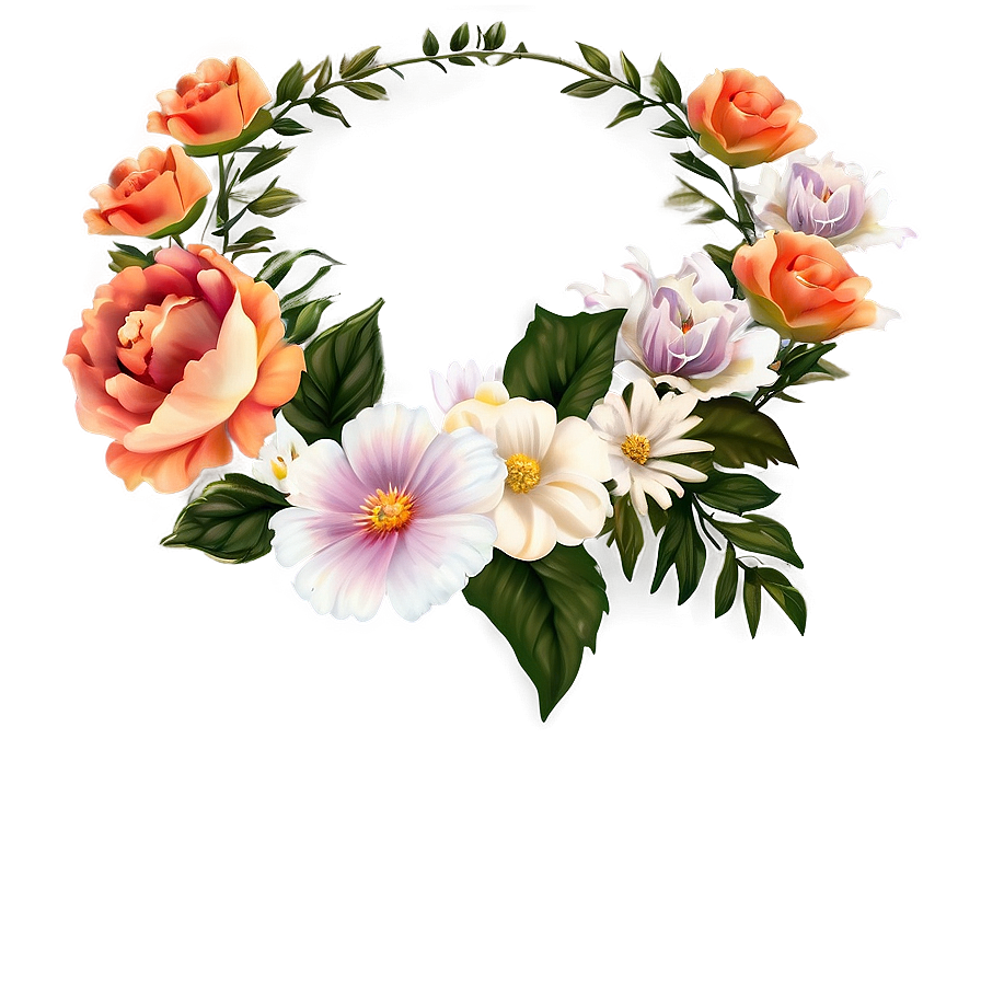 Indie Flower Garland Png 06252024 PNG Image