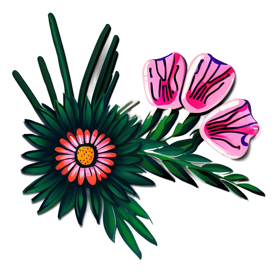 Indie Flower Illustration Png 06252024 PNG Image