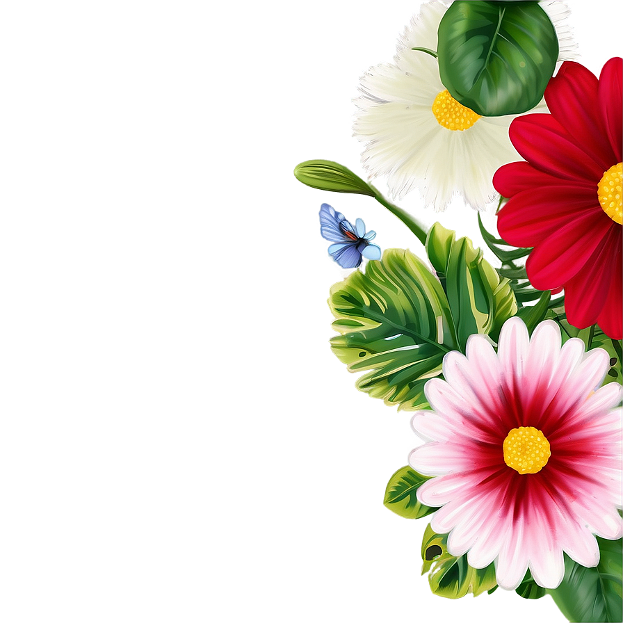 Indie Flower Mural Png Vpe91 PNG Image