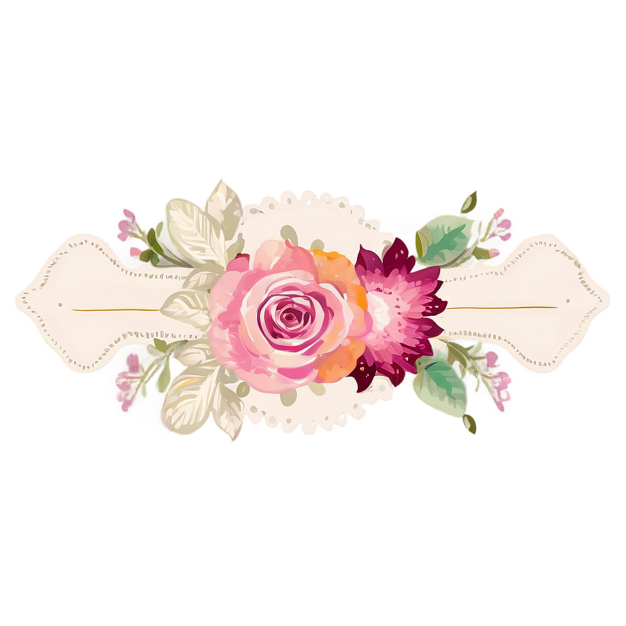 Indie Flower Wedding Invitation Png Rrl PNG Image