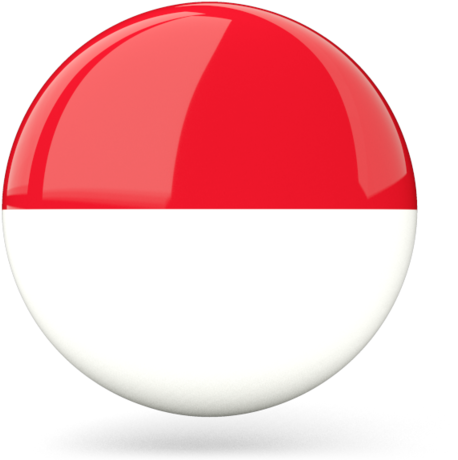 Indonesian_ Flag_ Sphere_3 D_ Render PNG Image