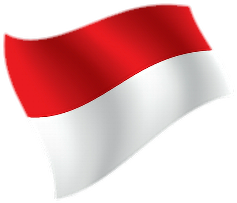 Indonesian Flag Waving PNG Image