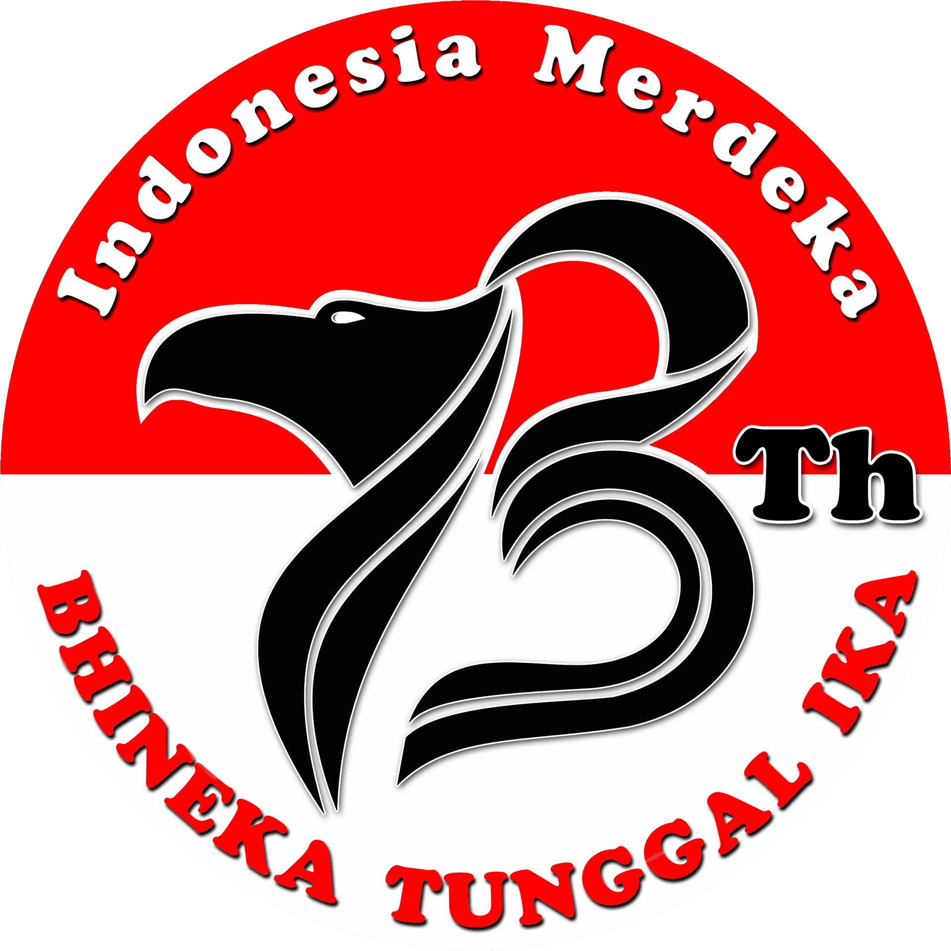 Indonesian Garuda Emblem Celebration PNG Image