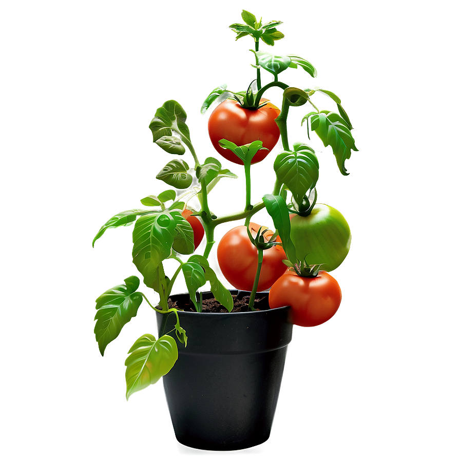 Indoor Tomato Plant Png 06212024 PNG Image