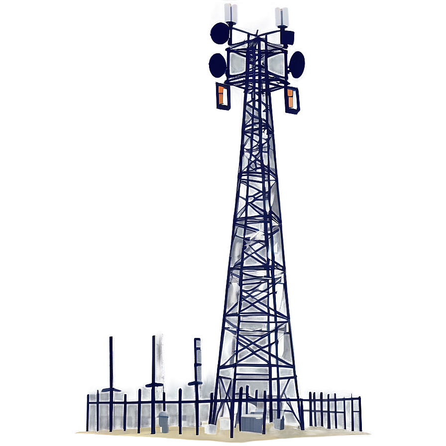 Industrial Cell Tower Png 06212024 PNG Image